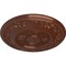 Ekena Millwork Nestor Ceiling Medallion (Fits Canopies up to 5"), Hand-Painted Copper Penny, 25 7/8"OD x 2 1/4"P CM25NECPS - alternate 4